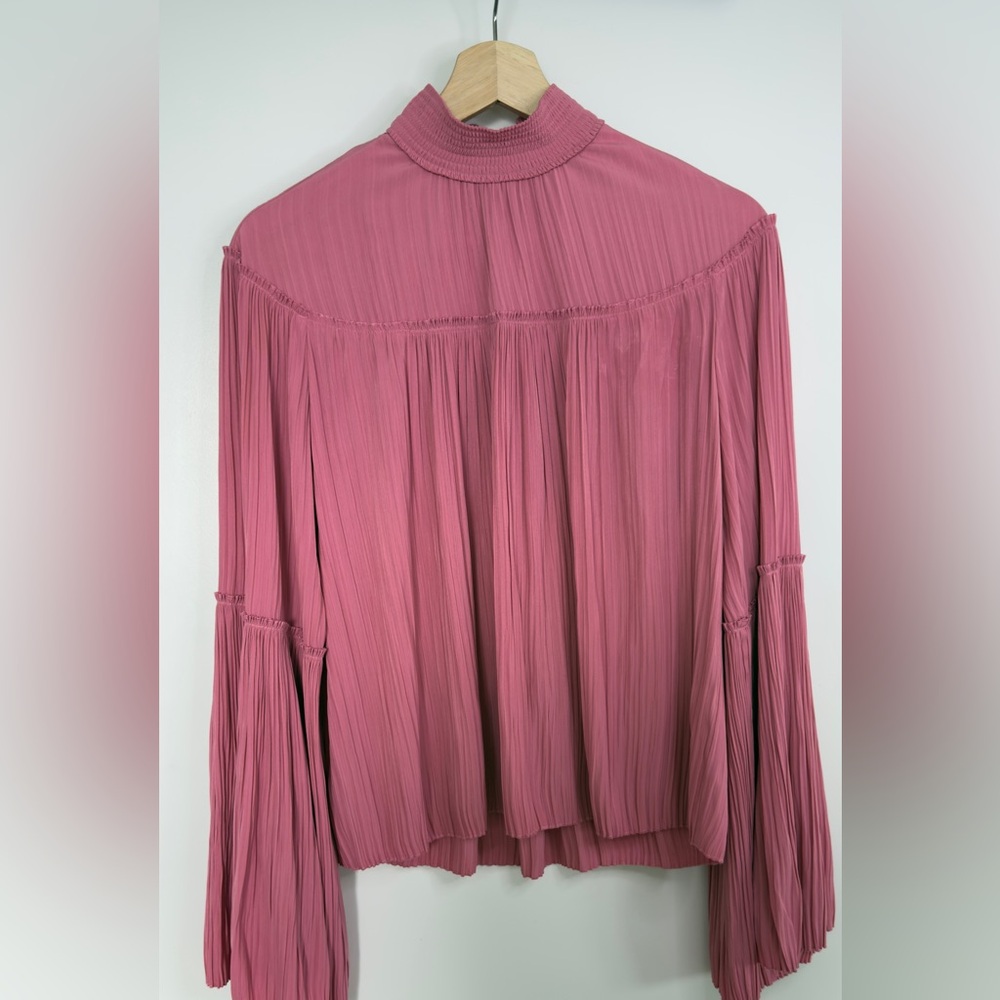 A.L.C. Rose Pleated Blouse